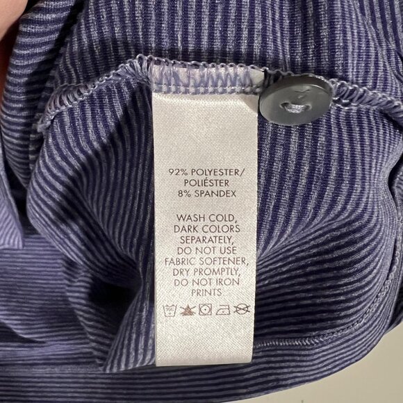 Calvin Klein Performance Mens Striped Polo Shirt Purple‎ Size Large - Picture 4 of 9